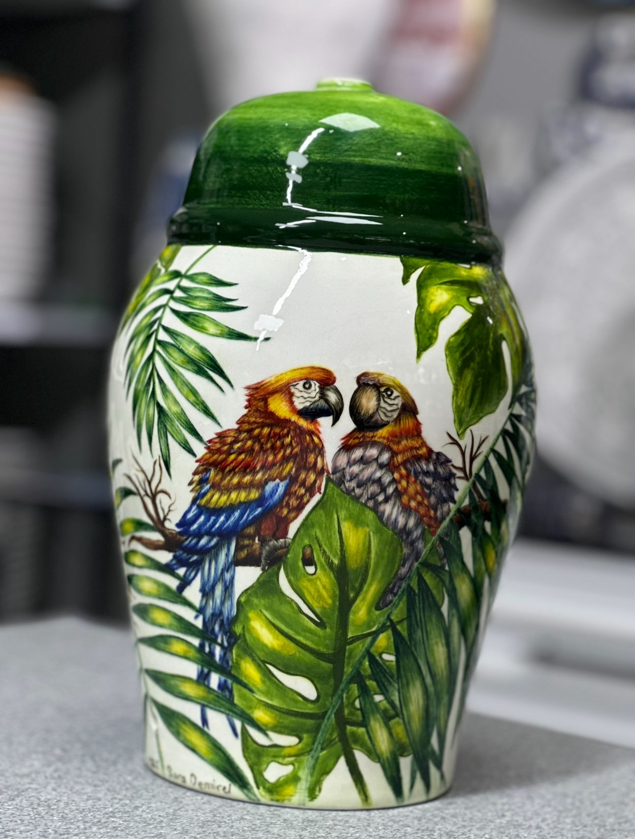 30 cm Abajur Papağan