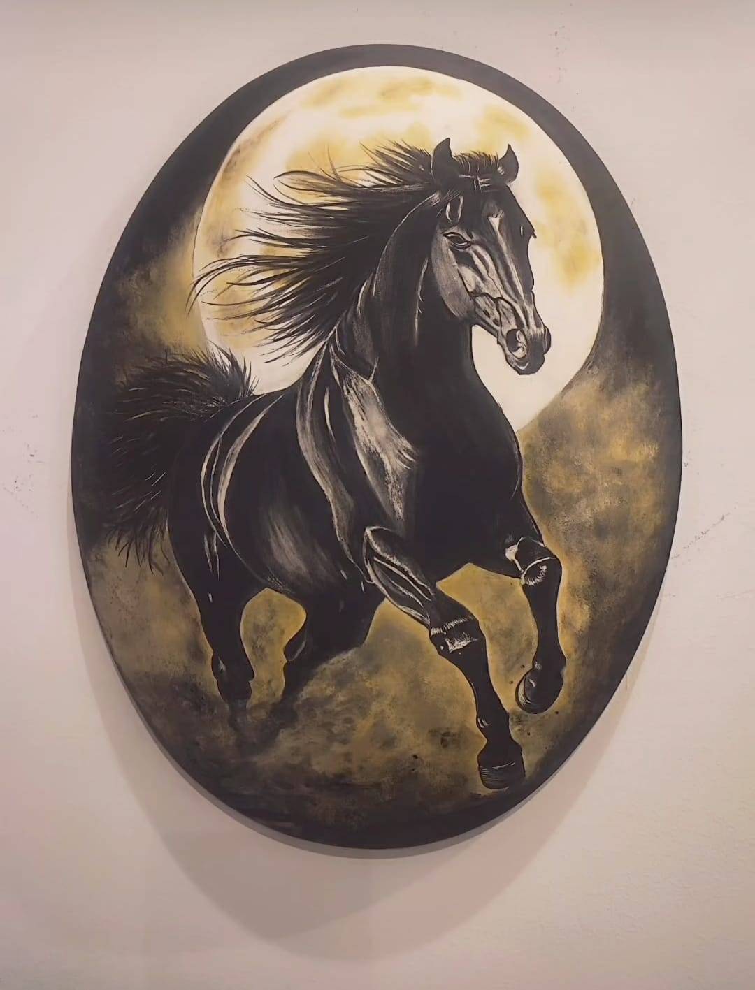 33 Cm Çini Tombak At Tablo