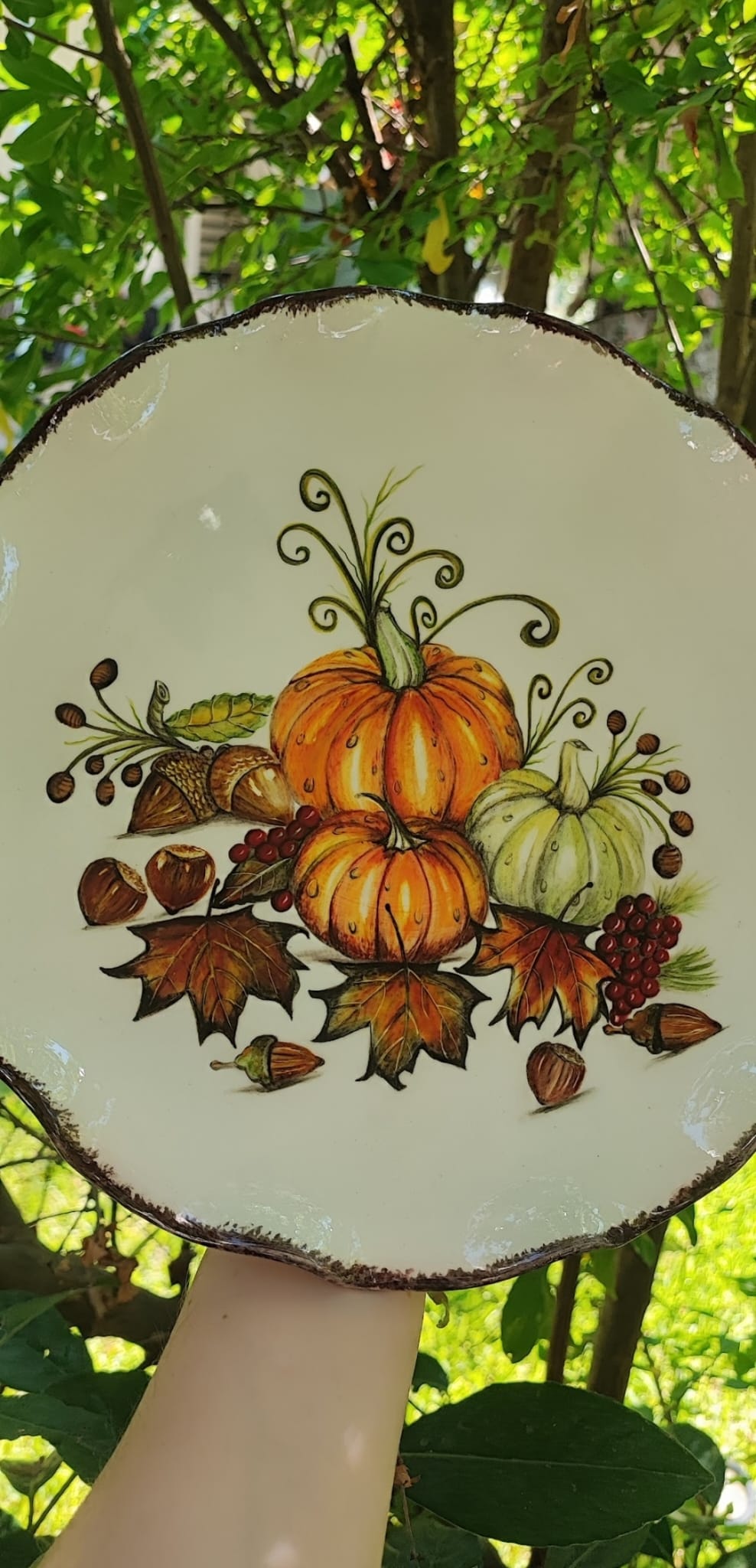 Çini Kabaklı Sunumluk Tabak