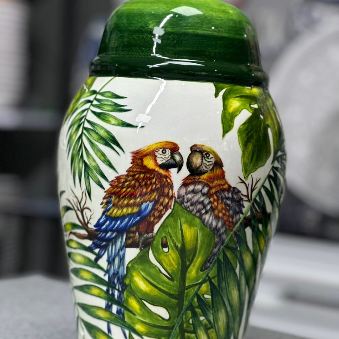 30 cm abajur.Papağan