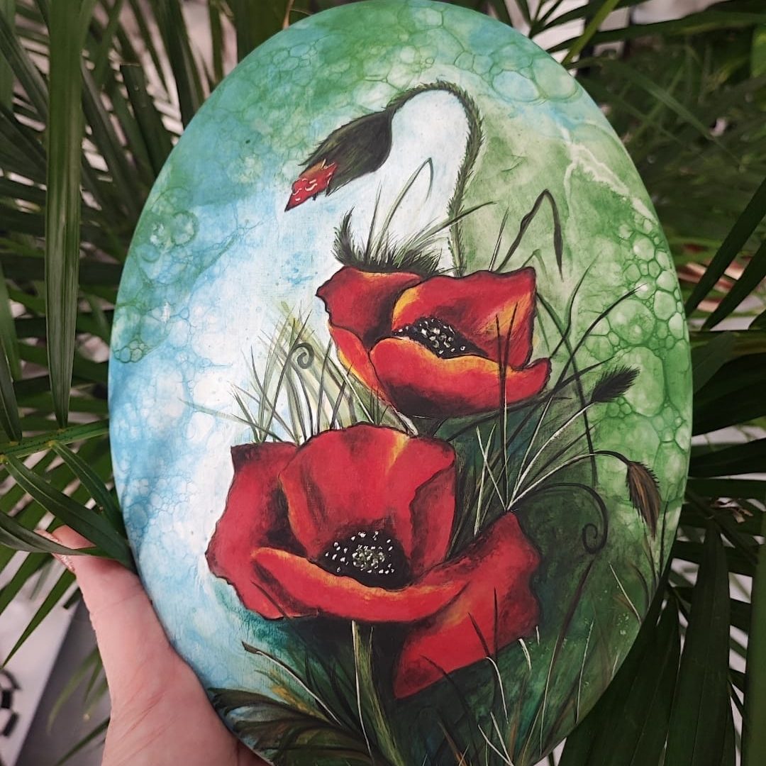 Çini Tombak Sulu Boya Tekniği